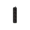 LANBERG PS0-04E-0150-BK 1.5M Juodas 4X 230V Lanter EXTENSION PL. CABLE FROM FULL COPPER