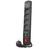 Acar F4 USB A+C viršįtampių apsaugos laidas (greitas įkroviklis) 5 m ; juodas