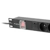 Lanberg stovo maitinimo juostelė PDU 19" 1U 16A 5x PL 2m juoda