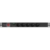 Lanberg stovo maitinimo juostelė PDU 19" 1U 16A 5x PL 2m juoda