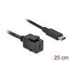 DELOCK Keystone modulis USB 3.0 C moteriai > USB 3.0 C kištukas su laidu