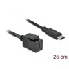 DELOCK Keystone modulis USB 3.0 C moteriai > USB 3.0 C kištukas su laidu