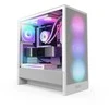 NZXT PC dėklas H5 Flow RGB 2024 midi bokštas baltas