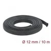 OPLOT NA KABLE DELOCK 10M 12MM ROZCIĄGANY JUODA POLIESTER