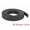 OPLOT NA KABLE DELOCK 10M 19MM ROZCIAGANY JUODA POLIESTER