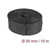 DELOCK kabelio jungtis 10M 20MM juoda su lipdukais ir poliesteriu