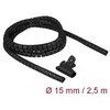 Organizer Delock DELOCK Spiralschlauch m. Einziehwerkzeug 2,5m x 15mm juodas