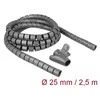 OPLOT NA KABLE DELOCK 2.5M 25MM SPIRALNY Z NARZĘDZIEM PILKA POLIETYLEN
