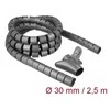 DELOCK kabelio jungtis 2,5 m, 30 mm, spiralinė, su pjūklu, polietilenas