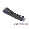 OPLOT NA KABLE DELOCK 2M 25MM ZAMEK BŁYSKAWICZNY JUODA POLIESTER