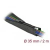 Delock medžiaginė žarna su užtrauktuku karščiui atspari 2 mx 35 mm juoda