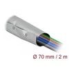 DELOCK kabelio mova 2M 70MM spaustukai karščiui atsparūs juodi/PVC stulpai