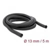 OPLOT NA KABLE DELOCK 5M 13MM JUODA POLIESTERIS