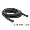 OPLOT NA KABLE DELOCK 5M 16MM JUODA POLIESTERIS
