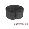 OPLOT NA KABLE DELOCK 5M 20MM RZEP JUODA POLIESTER