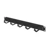 Lanberg Cable Organizer 19" 1U su 5 metaliniais B tipo laikikliais juoda