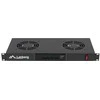 LANBERG AK-1502-B 19 ventiliatoriaus blokas / ventiliacijos skydelis su LCD 2 ventiliatoriais + 230 V termostatu