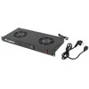 LANBERG AK-1502-B 19 ventiliatoriaus blokas / ventiliacijos skydelis su LCD 2 ventiliatoriais + 230 V termostatu
