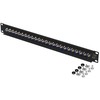 PATCH PANEL 24 PORT 1U 19" LIŠTO F TIPO VAMŠIS JUODA LANBERG