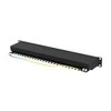 LANBERG patch panel 24 port 1U cat.6A FTP juodas