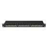 LANBERG patch panel 24 port 1U cat.6A FTP juodas