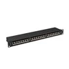 LANBERG patch panel 24 port 1U cat.6A FTP juodas