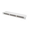 LANBERG patch panel 24 port 1U kat.6A FTP pilkas