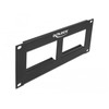 Delock Easy 45 10? Plokštelės išpjova 2 x 90,5 x 45,2 mm, 2 U, juoda