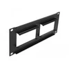 Delock Easy 45 10? Plokštelės išpjova 2 x 90,5 x 45,2 mm, 2 U, juoda