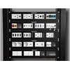 DeLock Patchpanel 19 2HE mit4x 90,5x45,2mm Ausschnitt Juodas