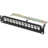 Lanberg Patch skydelis pusty 12 port 1U 10" FTPczarny