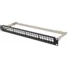 Lanberg Patch Panel tuščias 24 prievadai 1U 19" FTP Keystone juoda moduliams