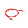 LANBERG PCU6-10CC-0100-R Lanberg Patchcord RJ45 kat. 6 UTP 1m raudona