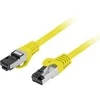 PATCHCORD KAT.8.1 S/FTP LSZH CU 0.25M Geltonas FLUKE PASSED LANBERG