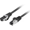 PATCHCORD KAT.8.1 S/FTP LSZH CU 0,5M JUODA FLUKE PASSED LANBERG