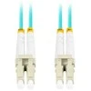 FIBER OPTIC PATCHCORD MM LC/UPC-LC/UPC DUPLEX 3.0MM OM3 50/125 LSZH 0.5M AQUA LANBERG