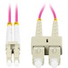 FIBER OPTIC PATCHCORD MM LC/UPC-SC/UPC DUPLEX 3.0MM OM4 50/125 LSZH 5M PURPLE LANBERG