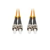 FIBER OPTIC PATCHCORD MM ST/UPC-ST/UPC DUPLEX 3.0MM OM2 50/125 LSZH 15M ORANŽINĖ LANBERG
