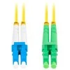 FIBER OPTIC PATCHCORD SM LC/APC-LC/UPC DUPLEX 3.0MM LSZH G657A1 1M GELTONAS LANBERG