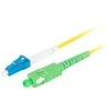 FIBER OPTIC PATCHCORD SM LC/UPC-SC/APC SIMPLEX 3.0MM LSZH G657A1 1M Geltonas LANBERG