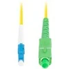FIBER OPTIC PATCHCORD SM LC/UPC-SC/APC SIMPLEX 3.0MM LSZH G657A1 1M Geltonas LANBERG