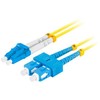 FIBER OPTIC PATCHCORD SM SC/UPC-LC/UPC DUPLEX 3.0MM LSZH G657A1 3M Geltonas LANBERG