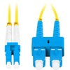 FIBER OPTIC PATCHCORD SM SC/UPC-LC/UPC DUPLEX 3.0MM LSZH G657A1 3M Geltonas LANBERG