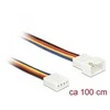 Delock 1 m, daugiaspalvis (85364)