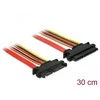 DeLock 84919 SATA kabelio 22 kontaktų kištukas / SATA 22 kontaktų lizdas 30 cm