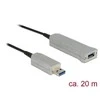 Kabelis USB Delock Cable Delock USB3.0 to USB3.0 active optic 20m