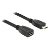 Delock ilgintuvas USB 2.0 tipo Micro-B kištukas > USB 2.0 tipo Micro-B lizdas