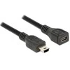 Kabelis USB Delock USB-A - miniUSB 1 m Juodas (82667)