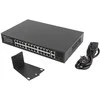 Šakotuvas LANBERG Switch Rack 19 colių RSFE-24P-2C-250 24x 100Mb PoE+ 2x Combo Gigabit 250W