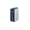 Šakotuvas Planet IP30 Industrial 8* 1000TP + 2* 100/1000F SFP visiškai valdomas Ethernet jungiklis (nuo -40 iki 75 laipsnių C)
